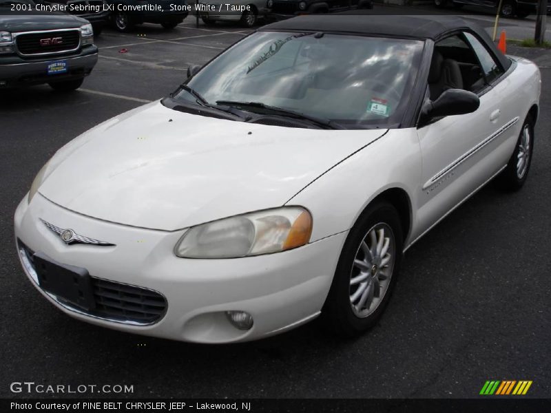 Stone White / Taupe 2001 Chrysler Sebring LXi Convertible