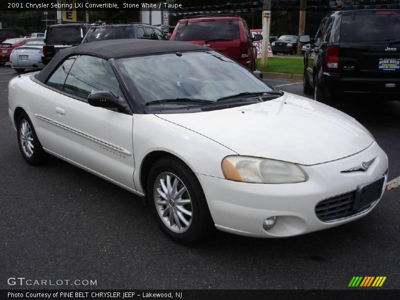 Stone White / Taupe 2001 Chrysler Sebring LXi Convertible