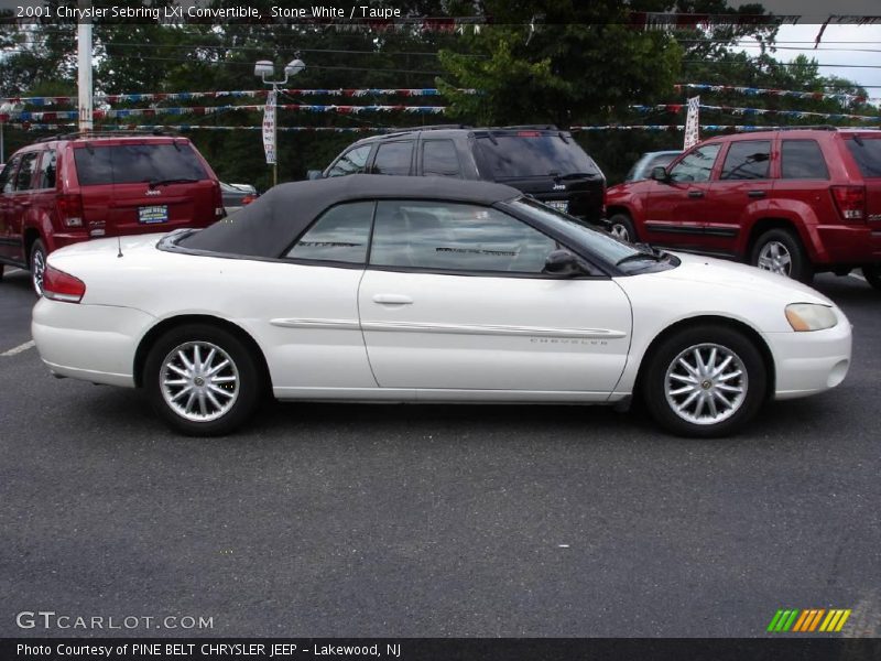 Stone White / Taupe 2001 Chrysler Sebring LXi Convertible