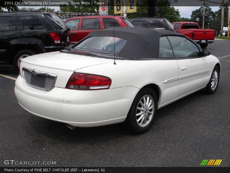 Stone White / Taupe 2001 Chrysler Sebring LXi Convertible