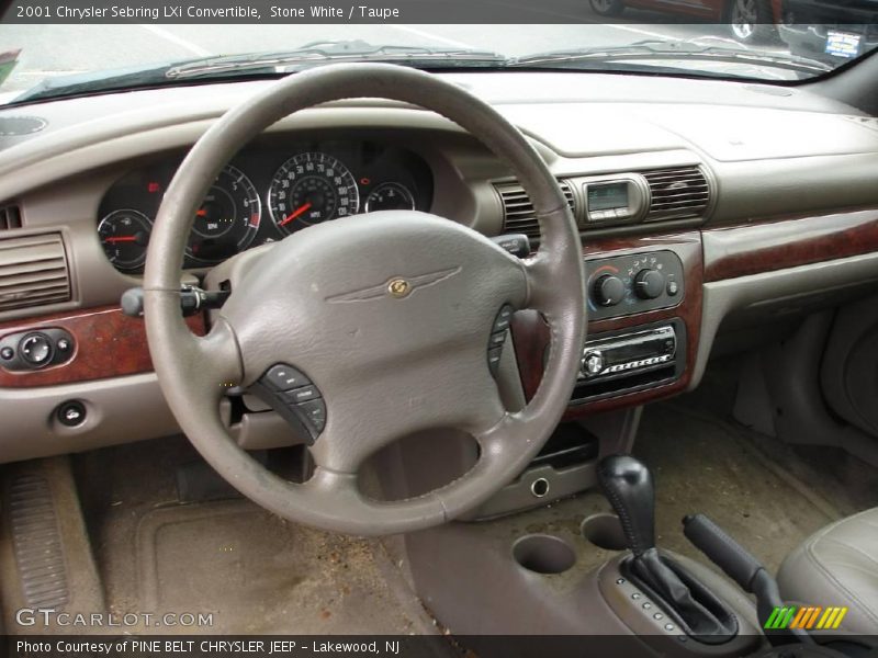 Stone White / Taupe 2001 Chrysler Sebring LXi Convertible