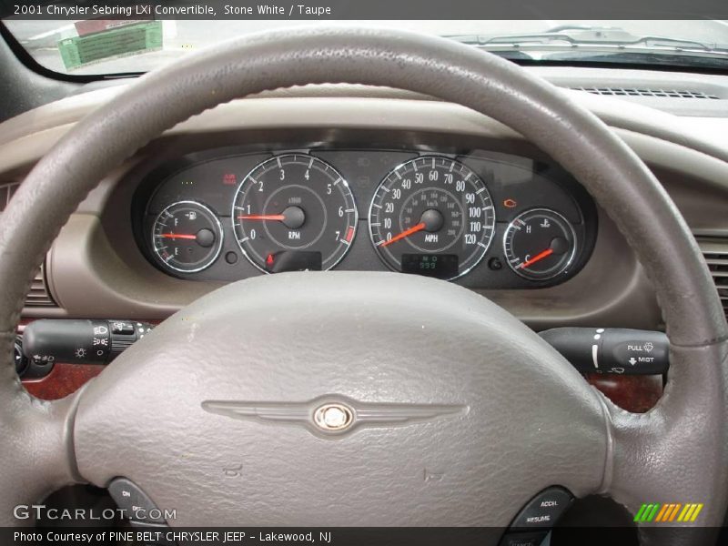 Stone White / Taupe 2001 Chrysler Sebring LXi Convertible