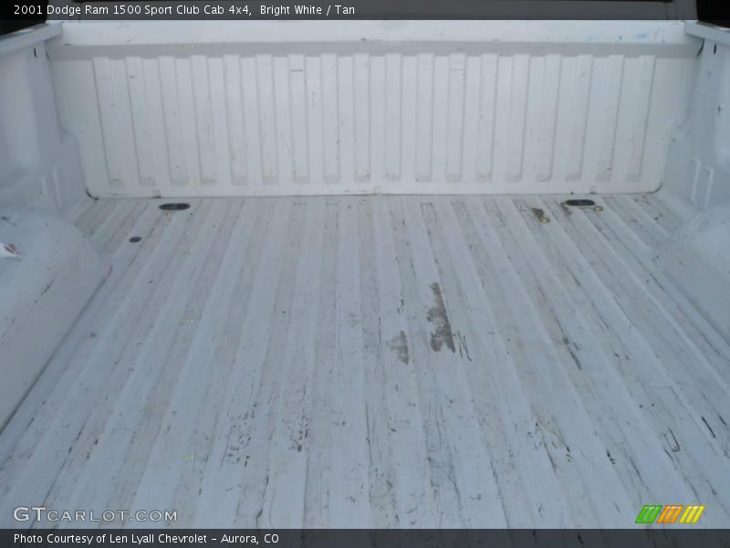 Bright White / Tan 2001 Dodge Ram 1500 Sport Club Cab 4x4