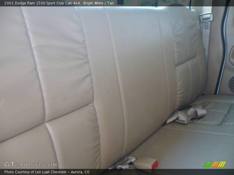 Bright White / Tan 2001 Dodge Ram 1500 Sport Club Cab 4x4
