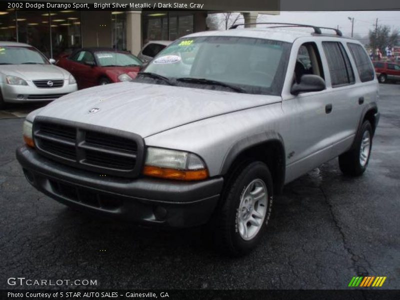 Bright Silver Metallic / Dark Slate Gray 2002 Dodge Durango Sport