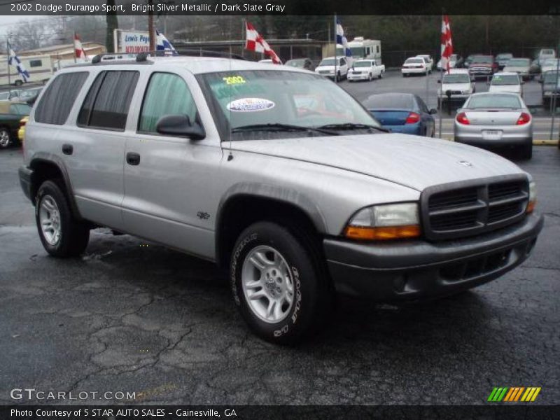 Bright Silver Metallic / Dark Slate Gray 2002 Dodge Durango Sport
