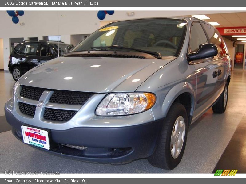 Butane Blue Pearl / Taupe 2003 Dodge Caravan SE