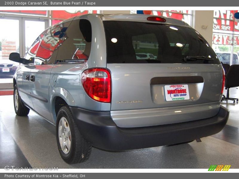 Butane Blue Pearl / Taupe 2003 Dodge Caravan SE