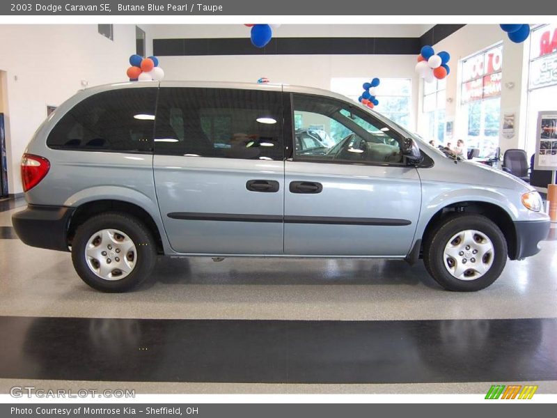 Butane Blue Pearl / Taupe 2003 Dodge Caravan SE