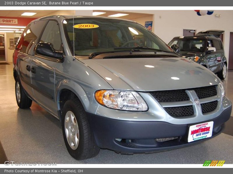 Butane Blue Pearl / Taupe 2003 Dodge Caravan SE