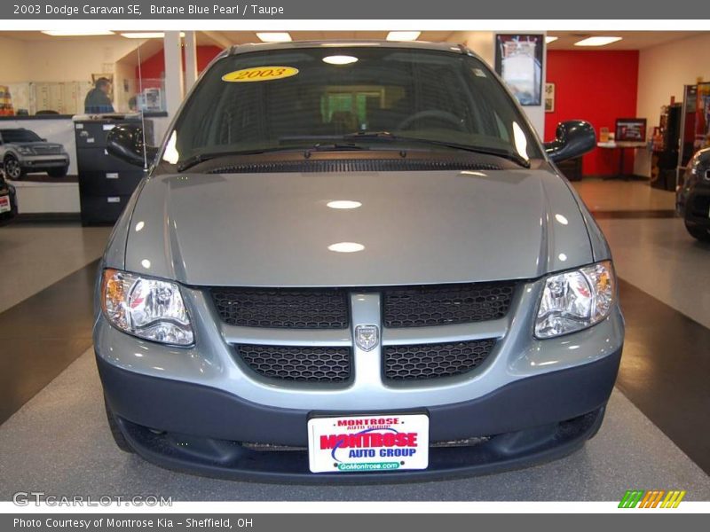 Butane Blue Pearl / Taupe 2003 Dodge Caravan SE