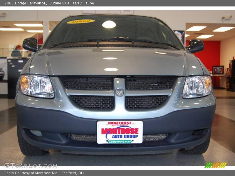 Butane Blue Pearl / Taupe 2003 Dodge Caravan SE
