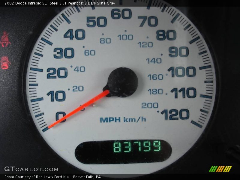 Steel Blue Pearlcoat / Dark Slate Gray 2002 Dodge Intrepid SE