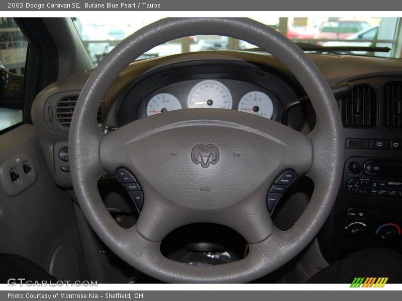 Butane Blue Pearl / Taupe 2003 Dodge Caravan SE