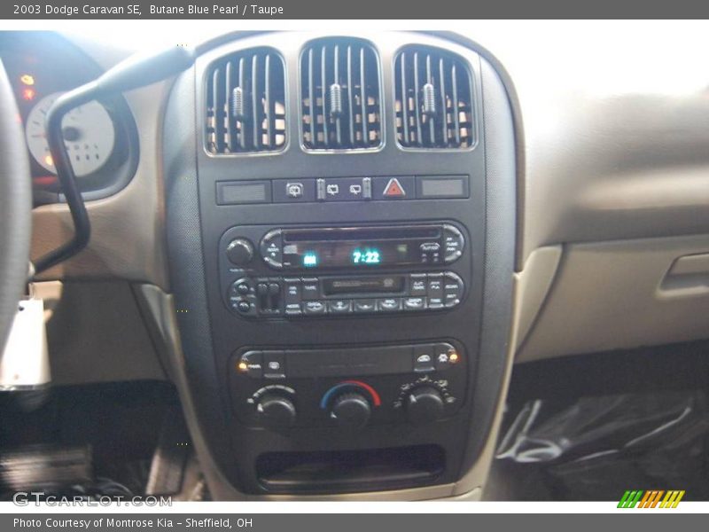 Butane Blue Pearl / Taupe 2003 Dodge Caravan SE
