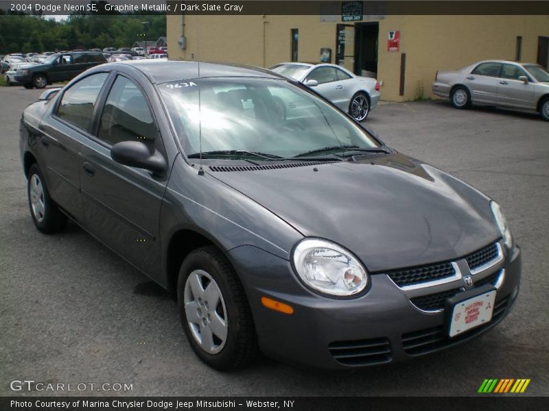 Graphite Metallic / Dark Slate Gray 2004 Dodge Neon SE