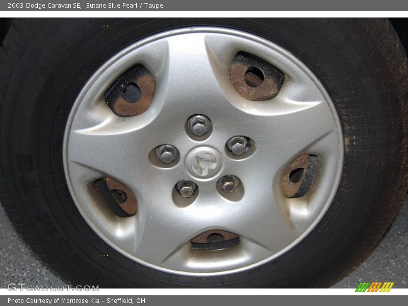 Butane Blue Pearl / Taupe 2003 Dodge Caravan SE