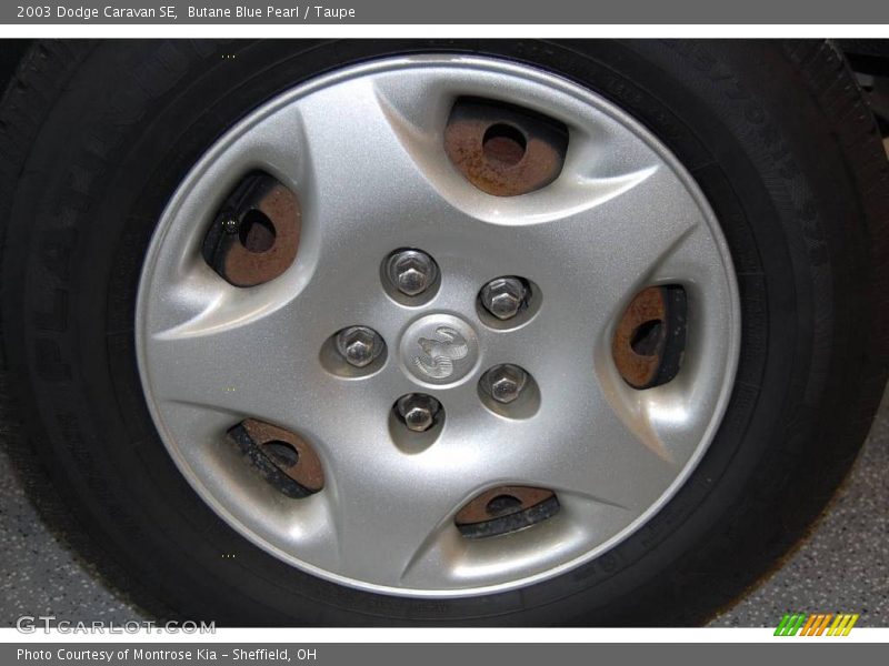 Butane Blue Pearl / Taupe 2003 Dodge Caravan SE