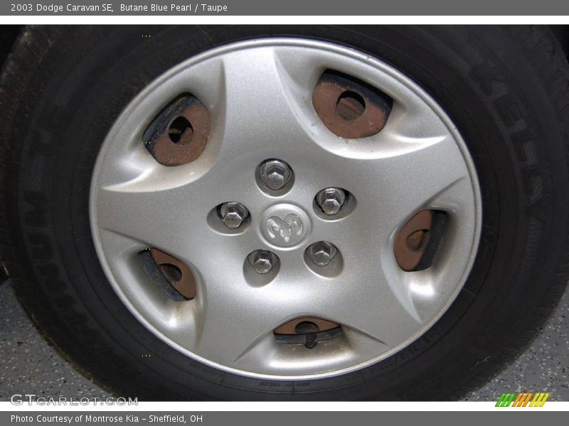 Butane Blue Pearl / Taupe 2003 Dodge Caravan SE