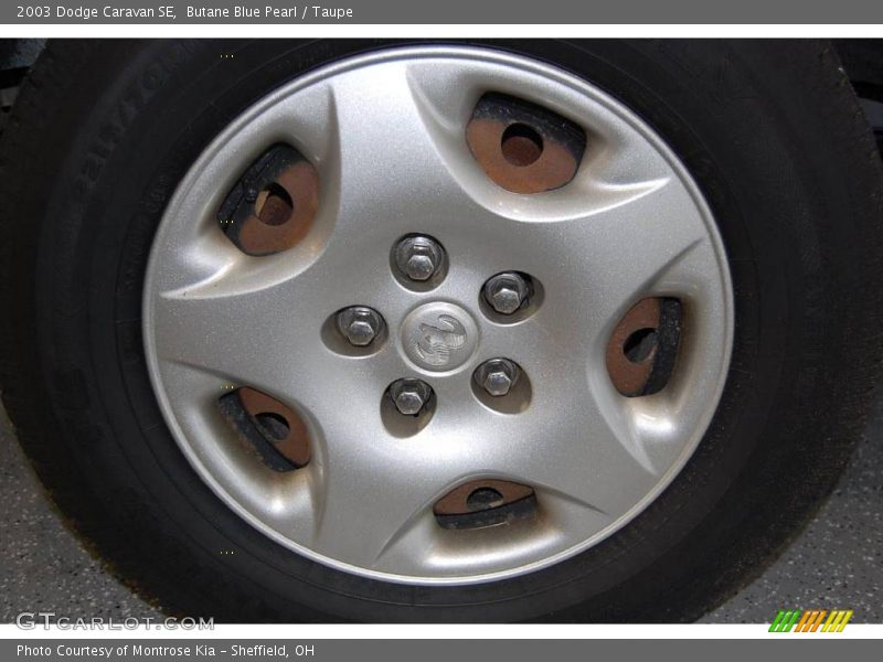 Butane Blue Pearl / Taupe 2003 Dodge Caravan SE