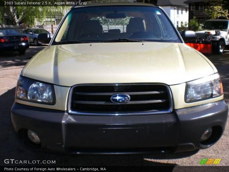 Aspen White / Gray 2003 Subaru Forester 2.5 X