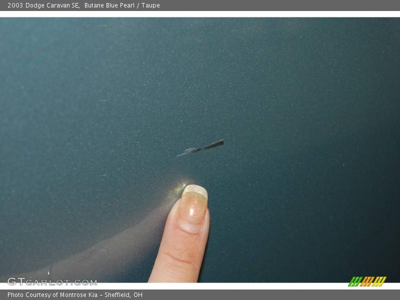 Butane Blue Pearl / Taupe 2003 Dodge Caravan SE