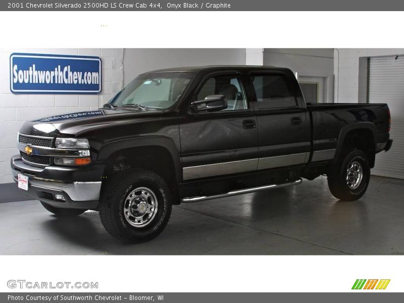 Onyx Black / Graphite 2001 Chevrolet Silverado 2500HD LS Crew Cab 4x4