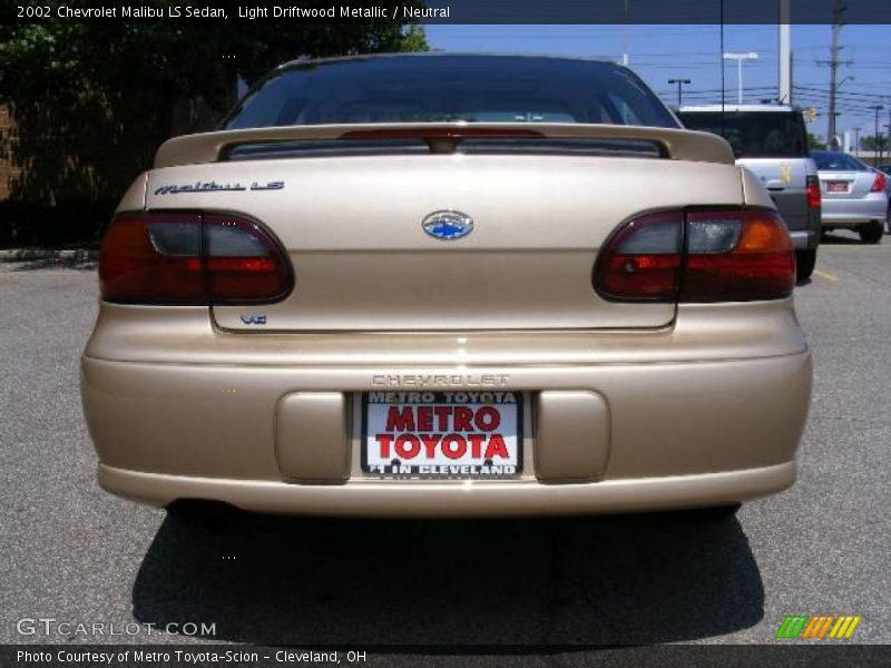 Light Driftwood Metallic / Neutral 2002 Chevrolet Malibu LS Sedan