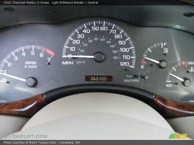 Light Driftwood Metallic / Neutral 2002 Chevrolet Malibu LS Sedan