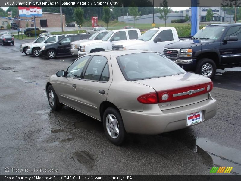 Sandrift Metallic / Graphite Gray 2003 Chevrolet Cavalier Sedan