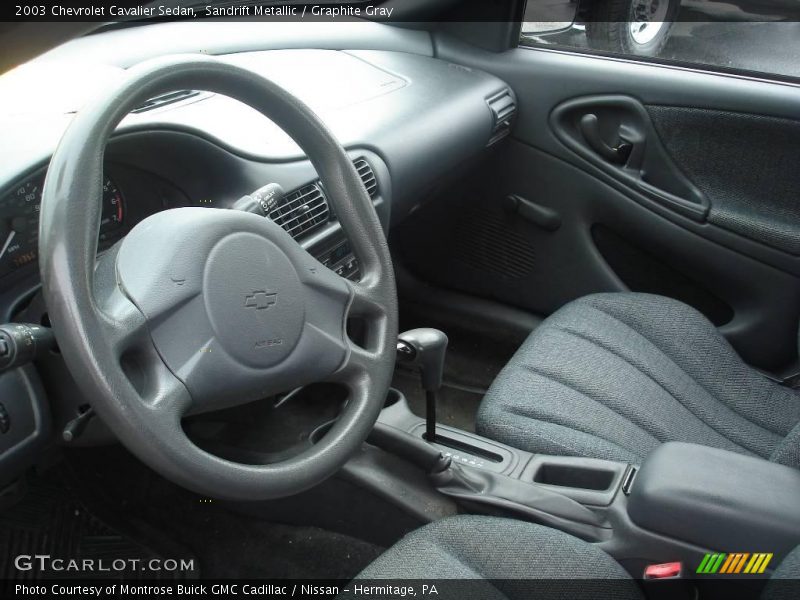 Sandrift Metallic / Graphite Gray 2003 Chevrolet Cavalier Sedan