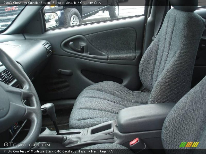 Sandrift Metallic / Graphite Gray 2003 Chevrolet Cavalier Sedan