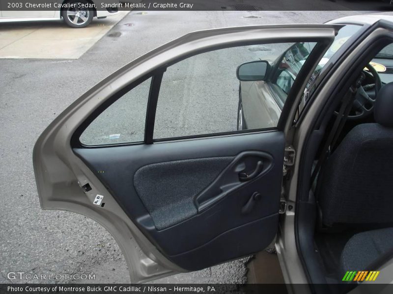 Sandrift Metallic / Graphite Gray 2003 Chevrolet Cavalier Sedan