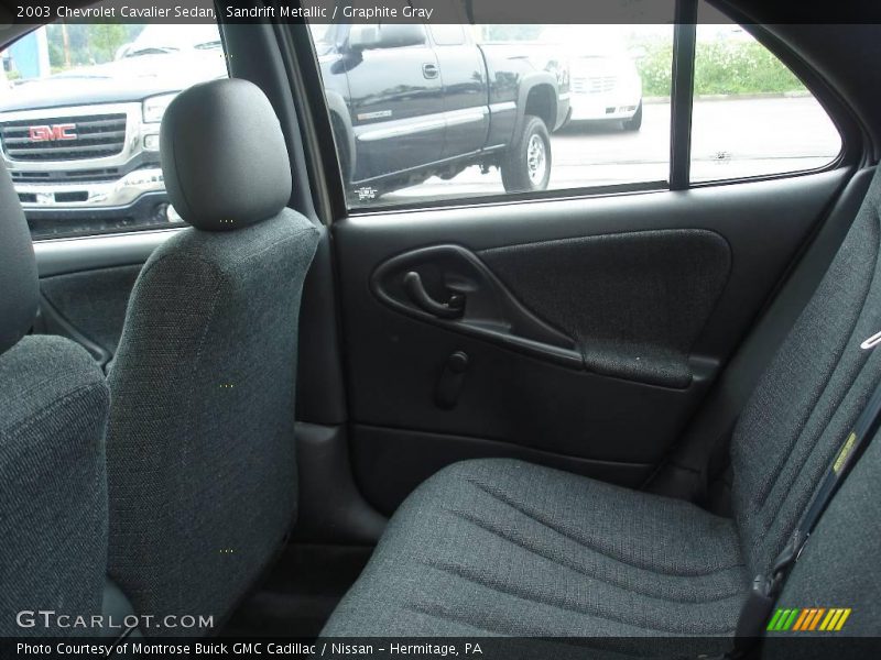 Sandrift Metallic / Graphite Gray 2003 Chevrolet Cavalier Sedan