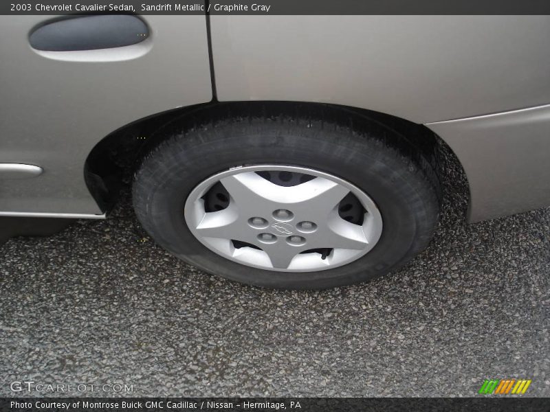 Sandrift Metallic / Graphite Gray 2003 Chevrolet Cavalier Sedan