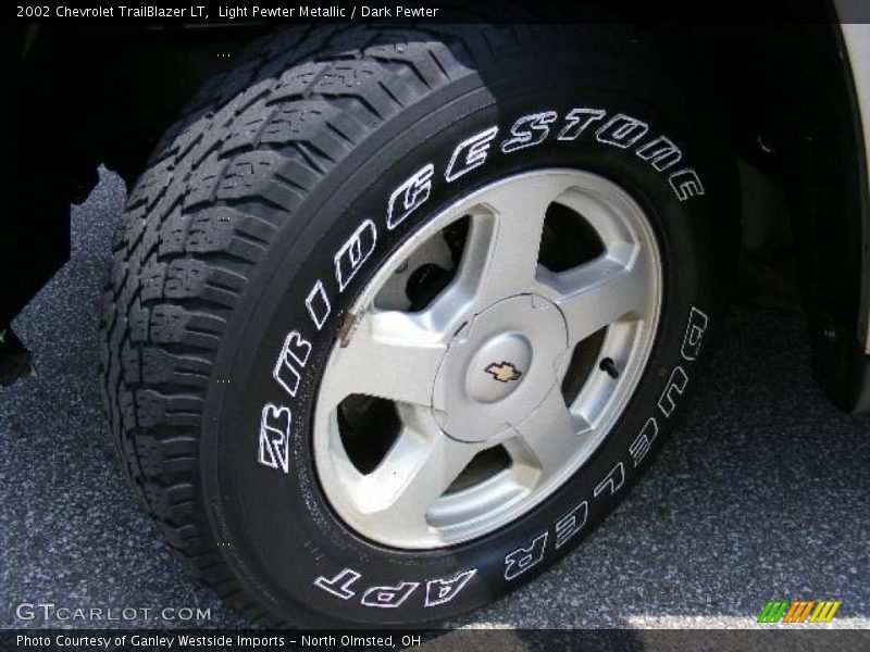 Light Pewter Metallic / Dark Pewter 2002 Chevrolet TrailBlazer LT