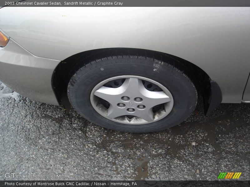 Sandrift Metallic / Graphite Gray 2003 Chevrolet Cavalier Sedan