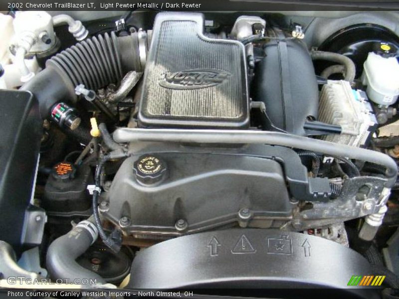 Light Pewter Metallic / Dark Pewter 2002 Chevrolet TrailBlazer LT