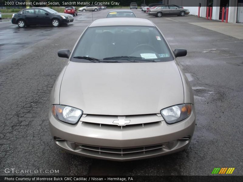 Sandrift Metallic / Graphite Gray 2003 Chevrolet Cavalier Sedan