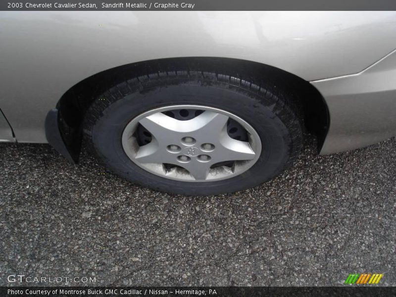 Sandrift Metallic / Graphite Gray 2003 Chevrolet Cavalier Sedan