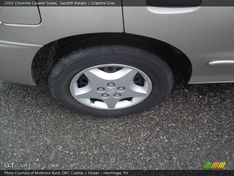 Sandrift Metallic / Graphite Gray 2003 Chevrolet Cavalier Sedan