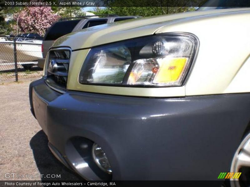 Aspen White / Gray 2003 Subaru Forester 2.5 X