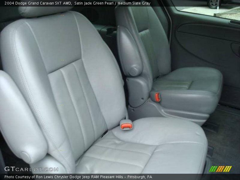Satin Jade Green Pearl / Medium Slate Gray 2004 Dodge Grand Caravan SXT AWD