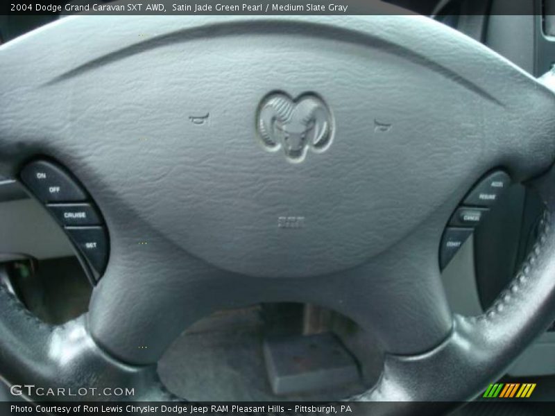 Satin Jade Green Pearl / Medium Slate Gray 2004 Dodge Grand Caravan SXT AWD