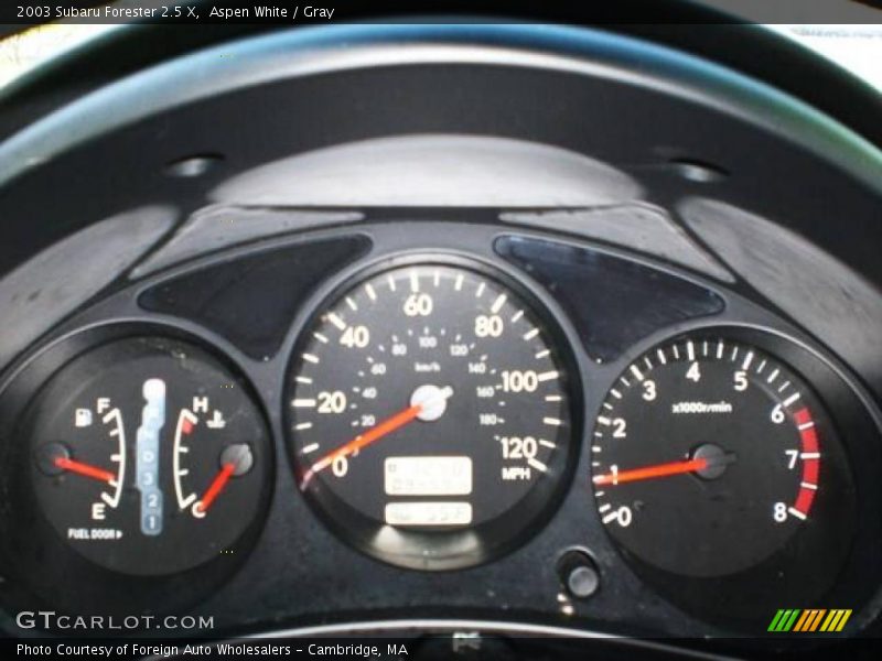 Aspen White / Gray 2003 Subaru Forester 2.5 X