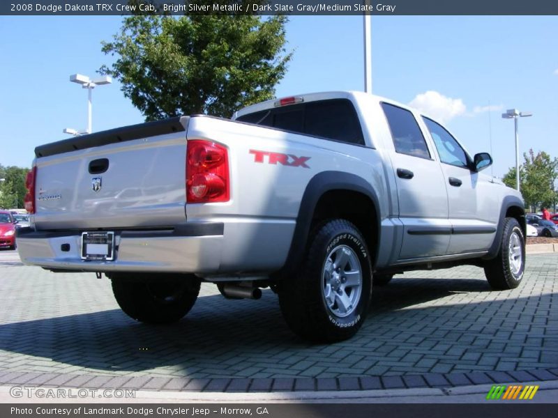 Bright Silver Metallic / Dark Slate Gray/Medium Slate Gray 2008 Dodge Dakota TRX Crew Cab