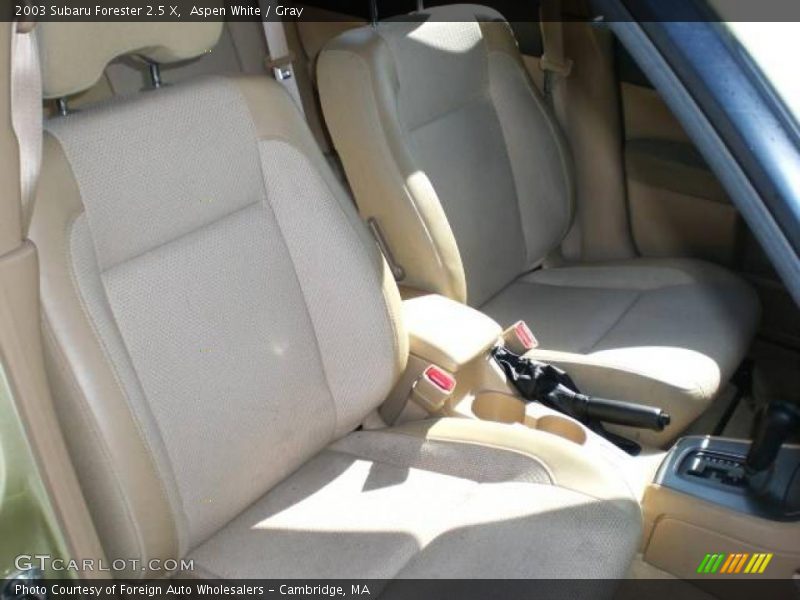Aspen White / Gray 2003 Subaru Forester 2.5 X