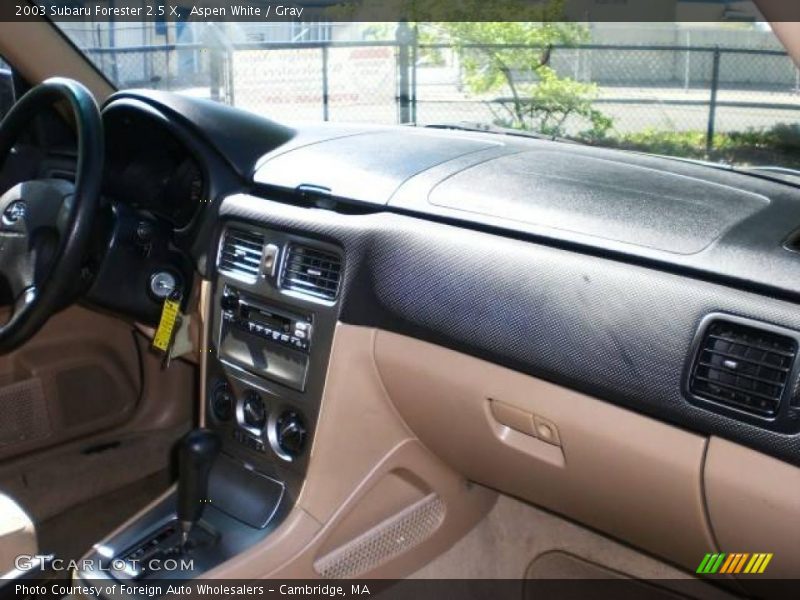 Aspen White / Gray 2003 Subaru Forester 2.5 X