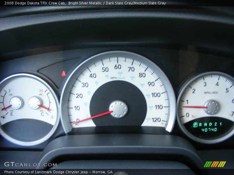 Bright Silver Metallic / Dark Slate Gray/Medium Slate Gray 2008 Dodge Dakota TRX Crew Cab
