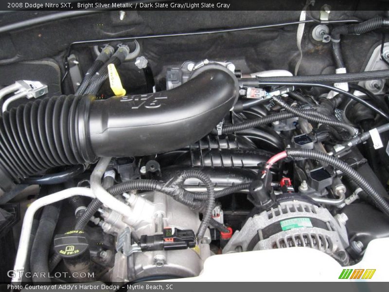 Bright Silver Metallic / Dark Slate Gray/Light Slate Gray 2008 Dodge Nitro SXT